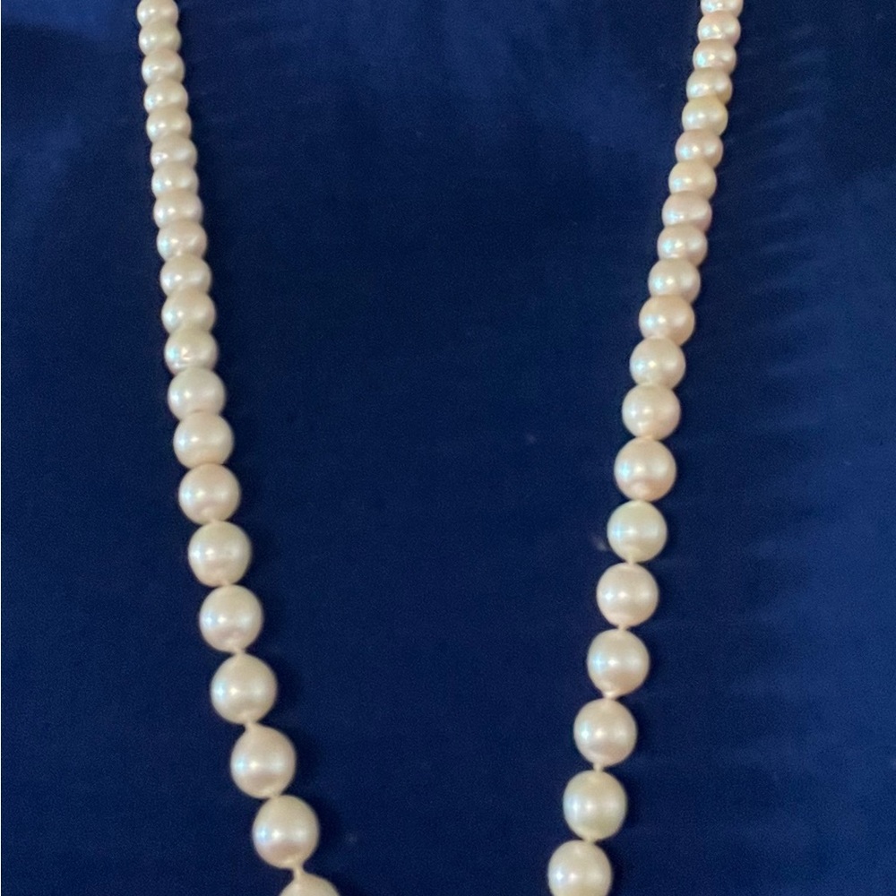 BACHENDORF’S CULTURED PEARL NECKLACE - HIGH LUSTER-30 INCHES